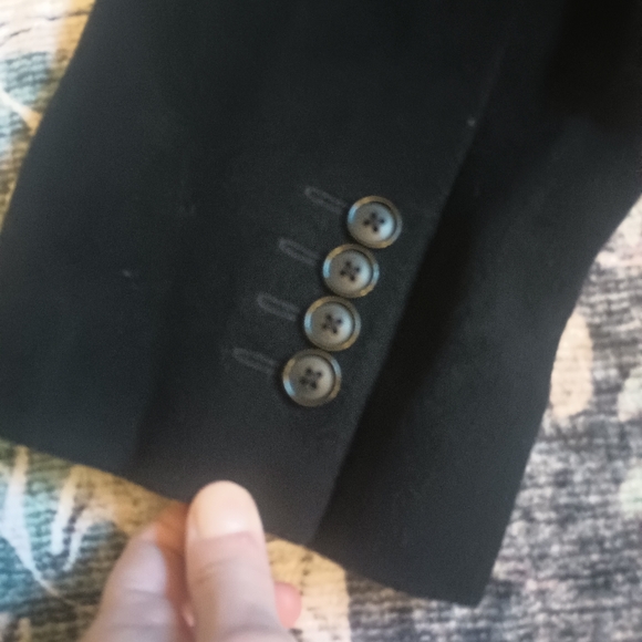 Hathaway Platinum Mens Wool Cashmere Overcoat 42S Black Dressy Classic Old Money - Picture 4 of 14